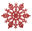 © Alexander Potapov - red snowflake shape decoration isolted on white