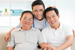 © DragonImages - Grandfather, father and son