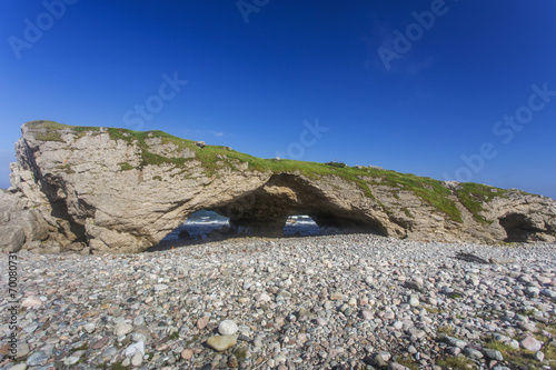 Fotografie, Obraz The Arches rock formation, Gulf of St. Lawrence, Newfoundland