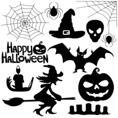 Wall Mural - Halloween signs.