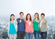 © Syda Productions - group of smiling students showing thumbs up