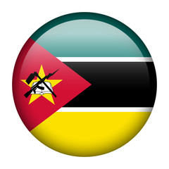 Wall Mural - Mozambique flag button