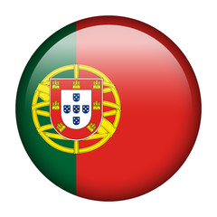 Wall Mural - Portugal flag button