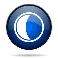 moon internet blue icon