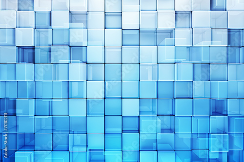 Blue blocks abstract background