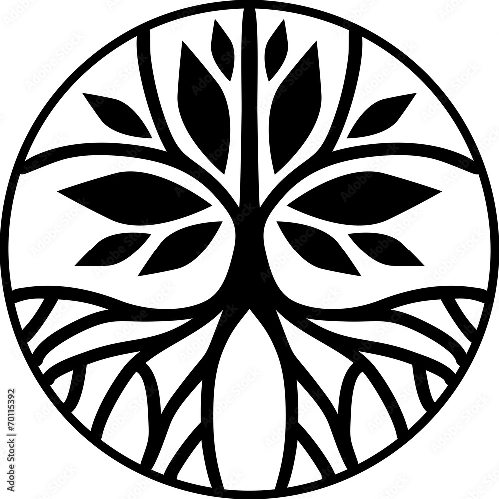 Circular tree series Stock Vector | Adobe Stock