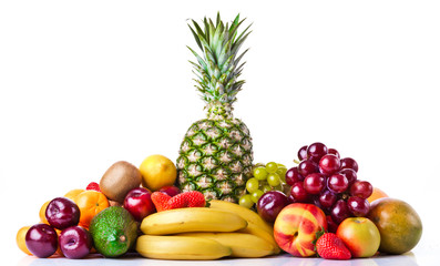 Sticker - Assortment of exotic fruits. Fresh Fruits