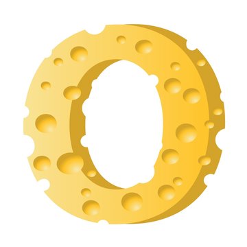 cheese letter O