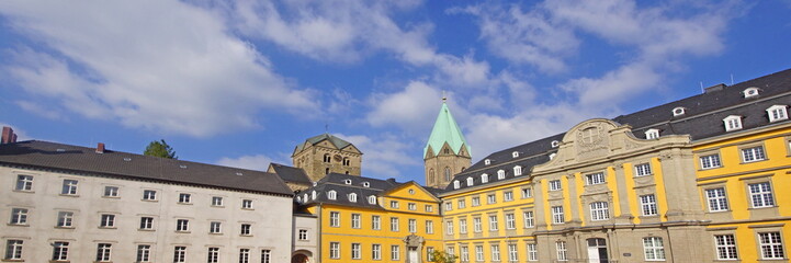 Canvas Print - Folkwang Universität  u. Benediktinerkloster ESSEN-WERDEN