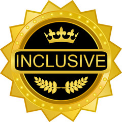 Wall Mural - Inclusive Gold Badge