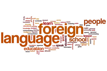 Sticker - Foreign language word cloud