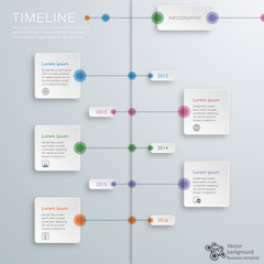 Wall Mural - infographics vector background #timeline
