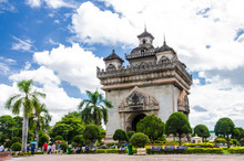 Patuxai Gate In Vientiane.