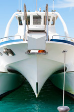Front View Of A Catamaran