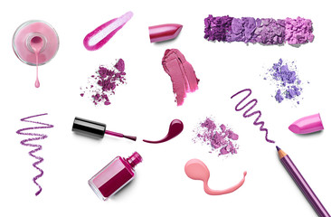 Wall Mural - make up beauty lipstick nail polish liquid powder mascara pencil