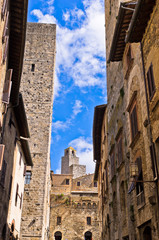 Wall Mural - Medieval architecture of San Gimignano, Tuscany