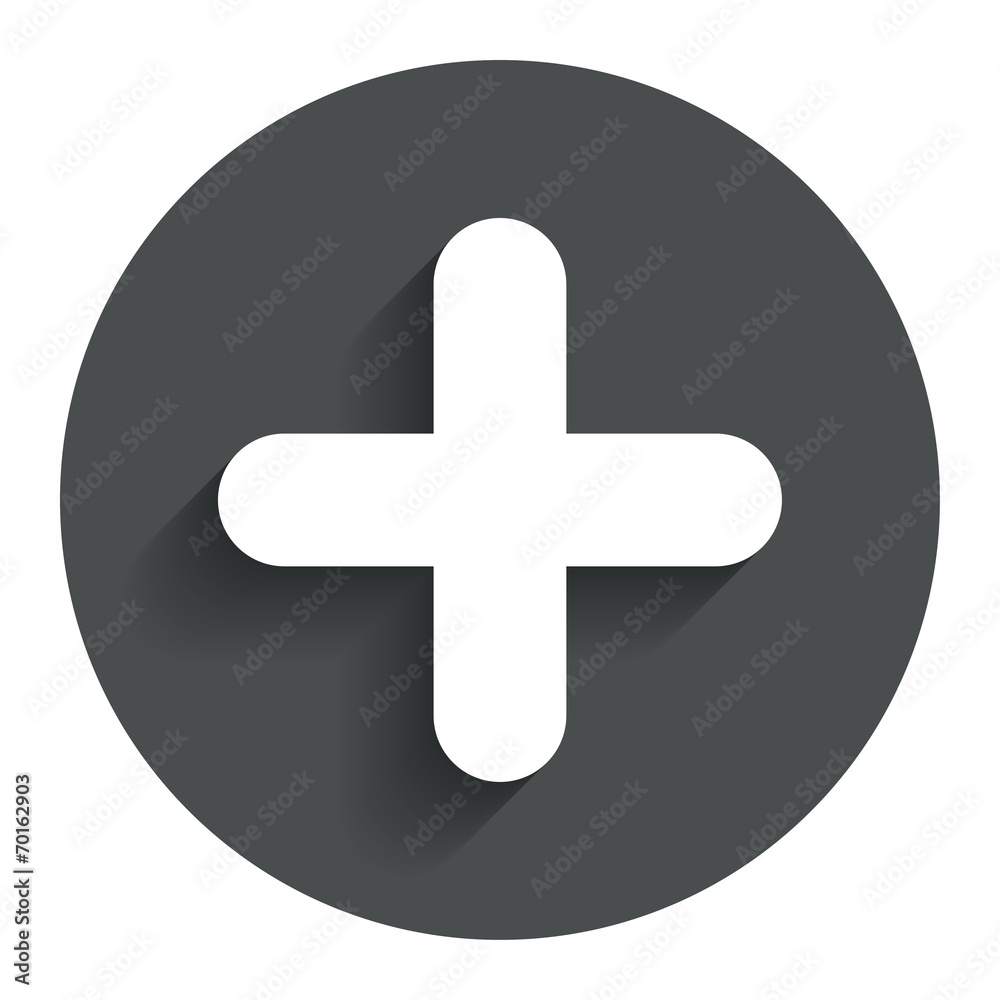 Plus sign icon. Positive symbol. Stock Vector | Adobe Stock, image size:1000x1000