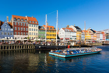 Nyhavn District In Copenhagen