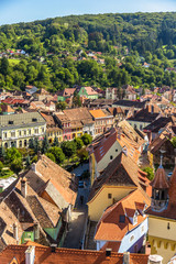 Poster - View of Sighisoara - Transylvania, Romania