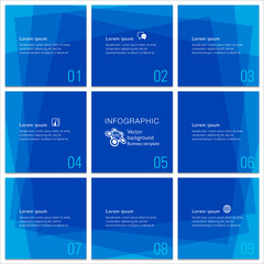 Wall Mural - infographics web banner & grid design