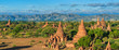 Pagoda view in Bagan where has a few thousand of pagoda, Myanmar