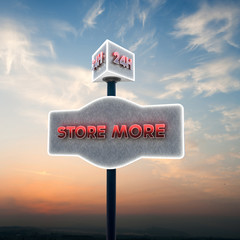 Wall Mural - self storage sign