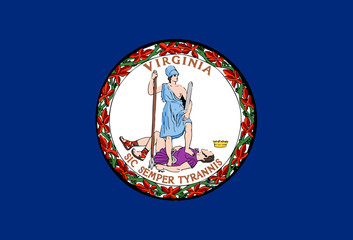 Wall Mural - Flag of Virginia