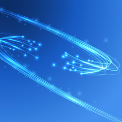 Wall Mural - Cable energy connection - electricity flow tech