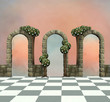 Wonderland series - Wonderland background with arcs