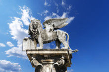 Winged St Mark Lion In Verona - Italy