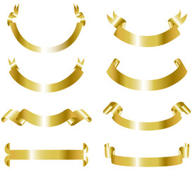 Wall Mural - gold banners collection
