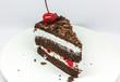 isolated chocolate cake