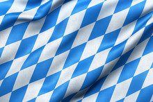 Bavaria Flag With Highly Detailed Fabric Texture