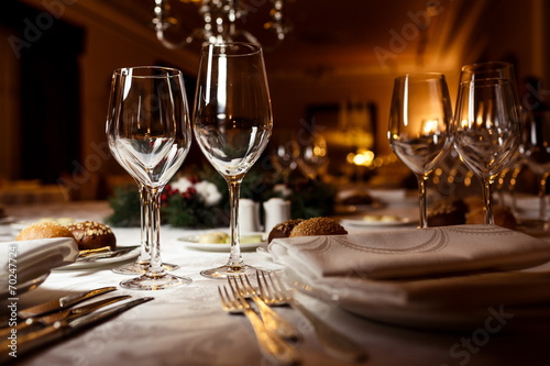 Fotomural Table setting for celebration