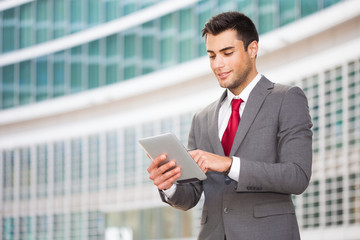Man using his mobile phone