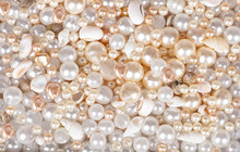 Background Of Pearls And Shells