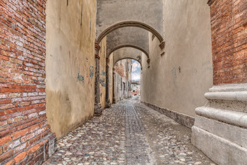 Wall Mural - alley in Italian old town