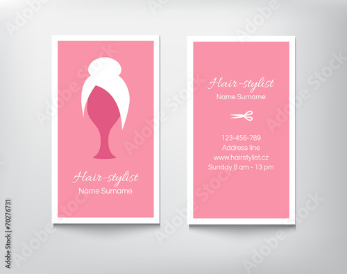 Hair Stylist Business Card Buy This Stock Vector And Explore
