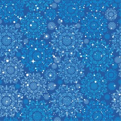 Wall Mural - Vector snow pattern