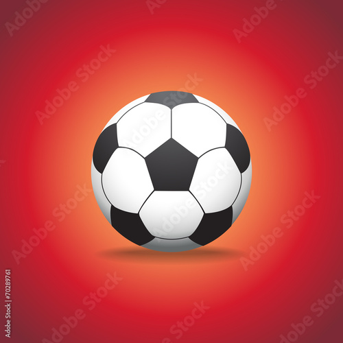 Fotografía soccer ball on a gras