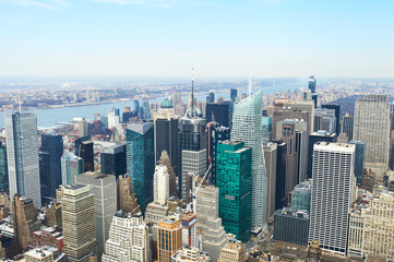 Cityscape view of Manhattan from Empire State Building