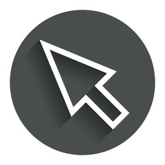 Poster - Mouse cursor sign icon. Pointer symbol.