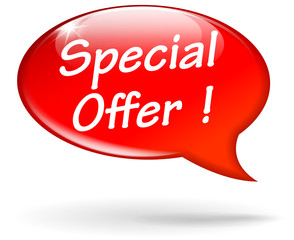 Wall Mural - Vector special offer speech bubble