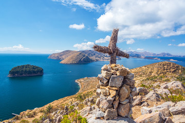 Wall Mural - Lake Titicaca Cross