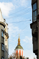 Sticker - dome of Menshikov Tower in Moscow