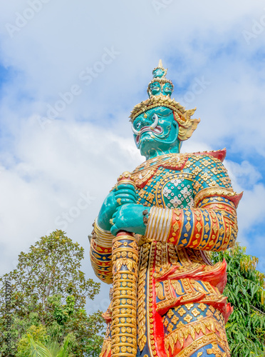 Fotografía Giant statue in Thai temple,Public statue in thailand
