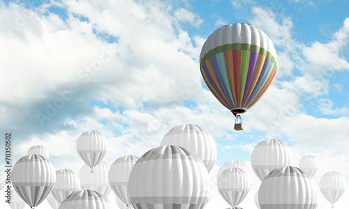 Tapeta ścienna na wymiar Balony w niebie