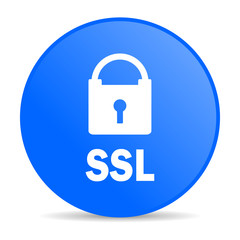 Poster - ssl internet blue icon