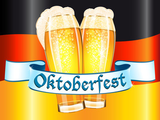 Wall Mural - Oktoberfest celebration design