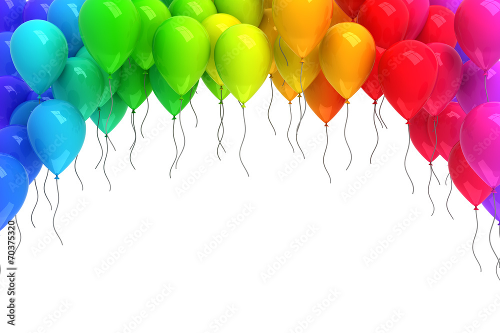 Colorful balloons - obrazy, fototapety, plakaty 